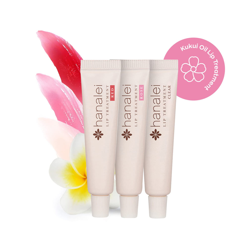 Hanalei lip tint swatch shows natural color and hydrating shine