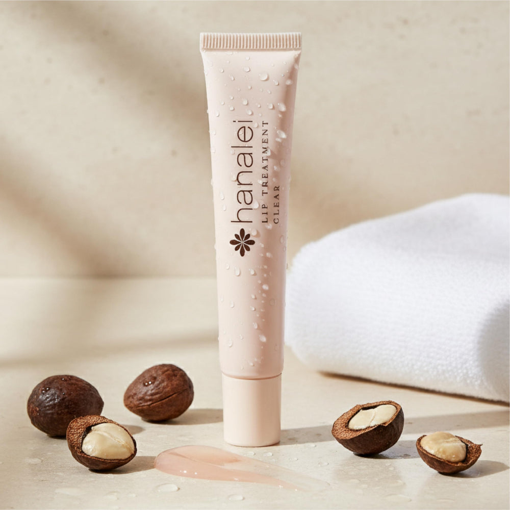 Hanalei Lip Treatment kukui oil closeup highlights nourishing lip care