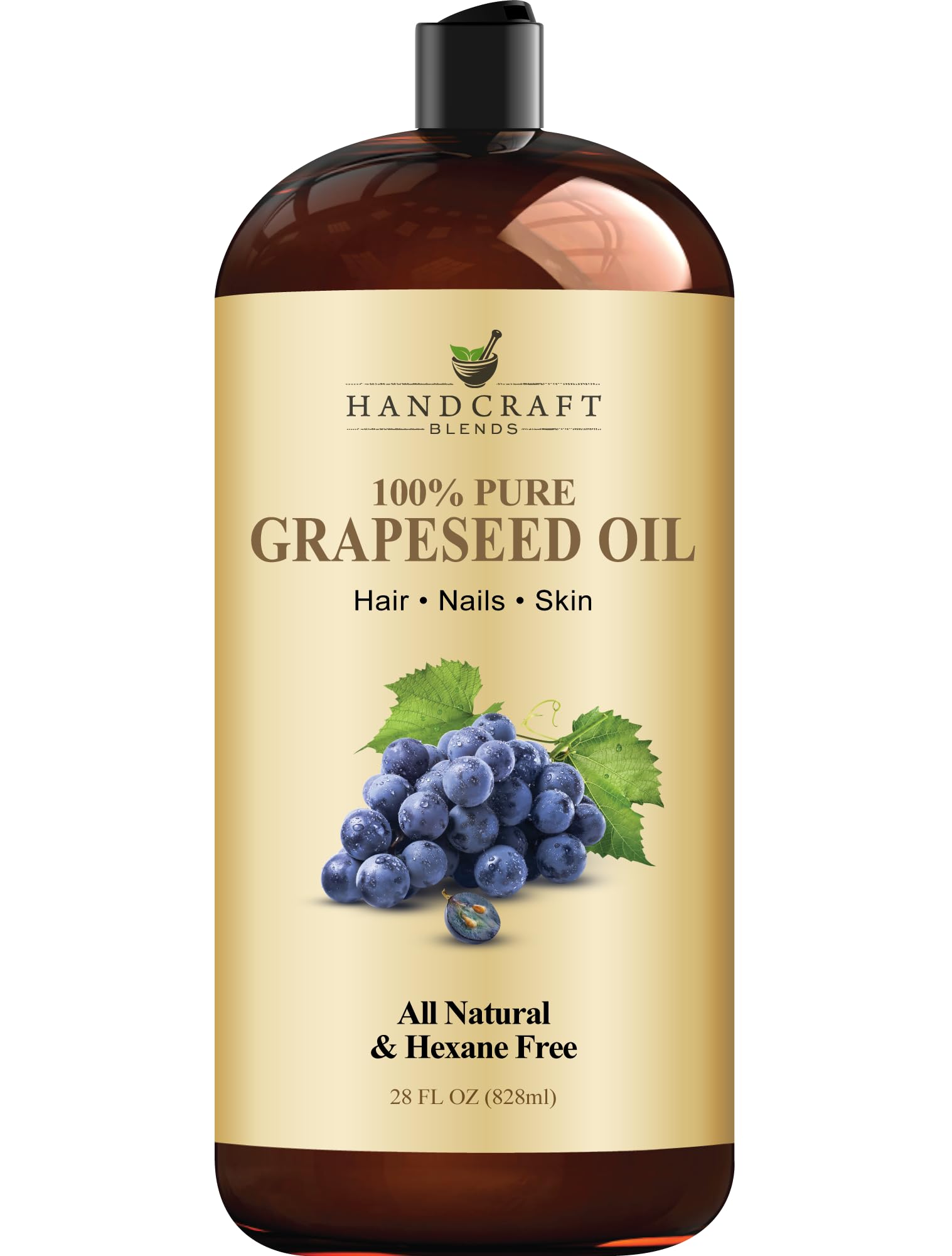 Handcraft Blends grapeseed oil bottle for skin and hair nourishment