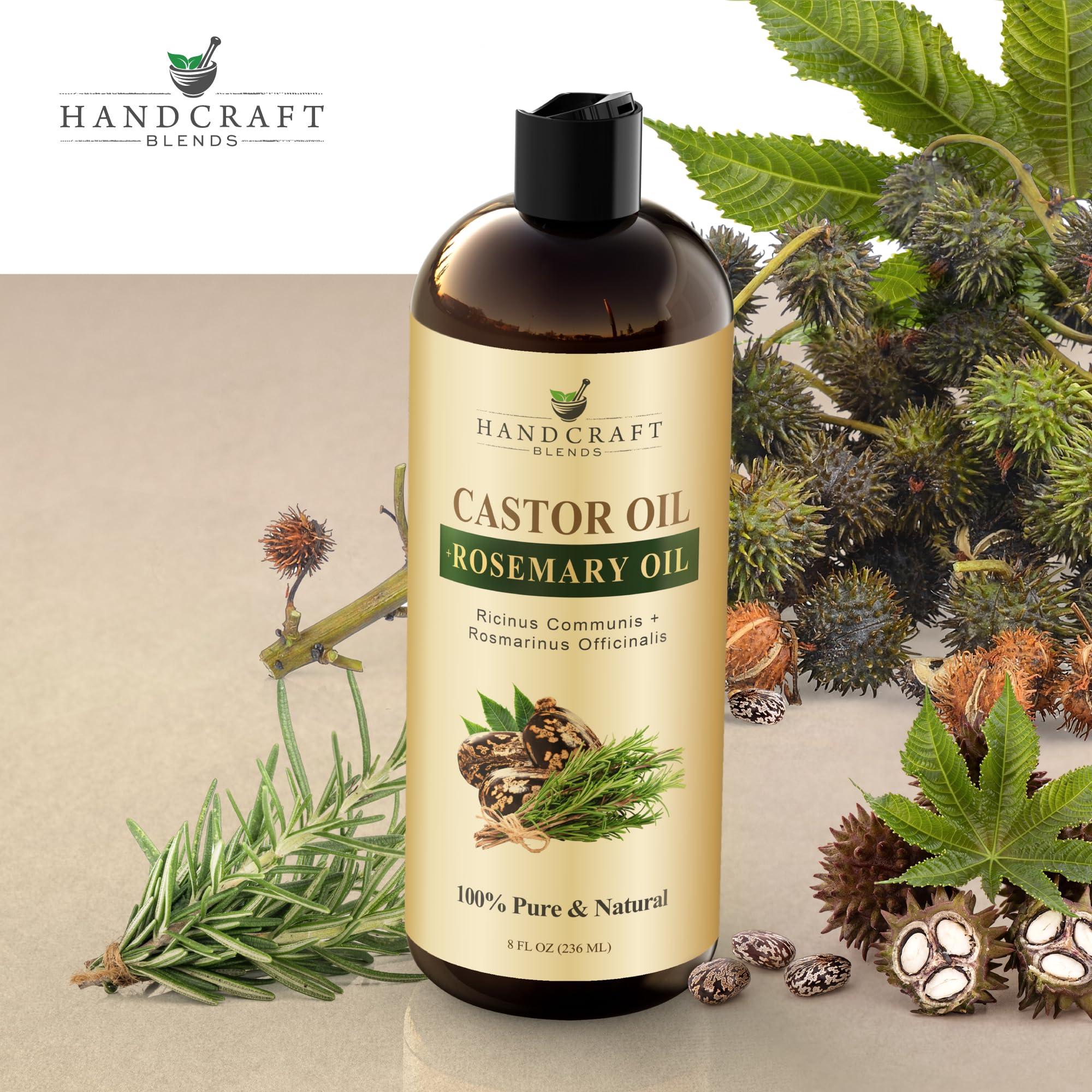 Handcraft Blends bottle held in palm showing user-friendly size benefit