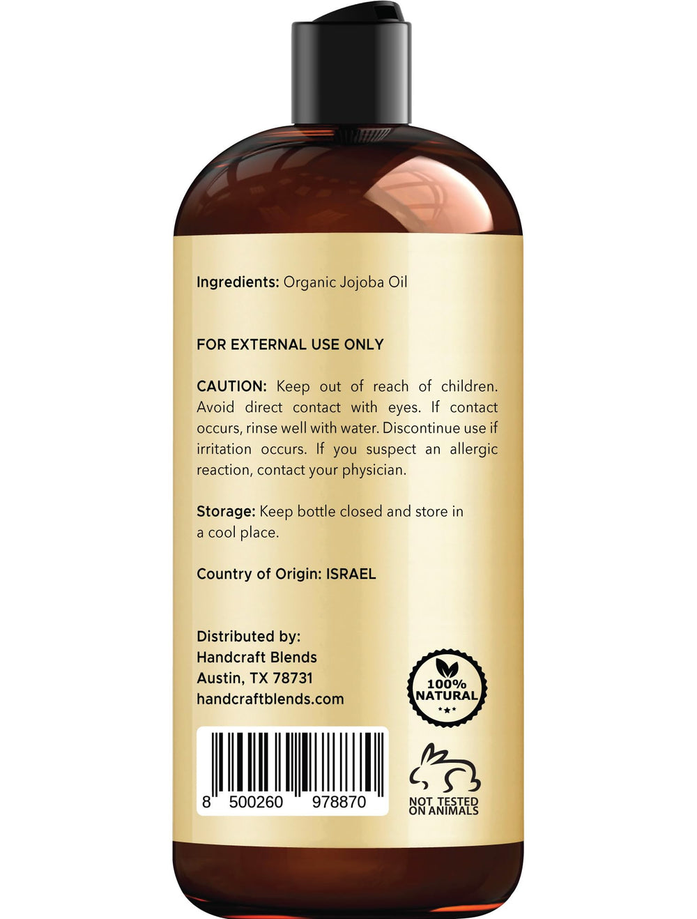 Handcraft Blends Jojoba Oil used on hair for shine and softness
