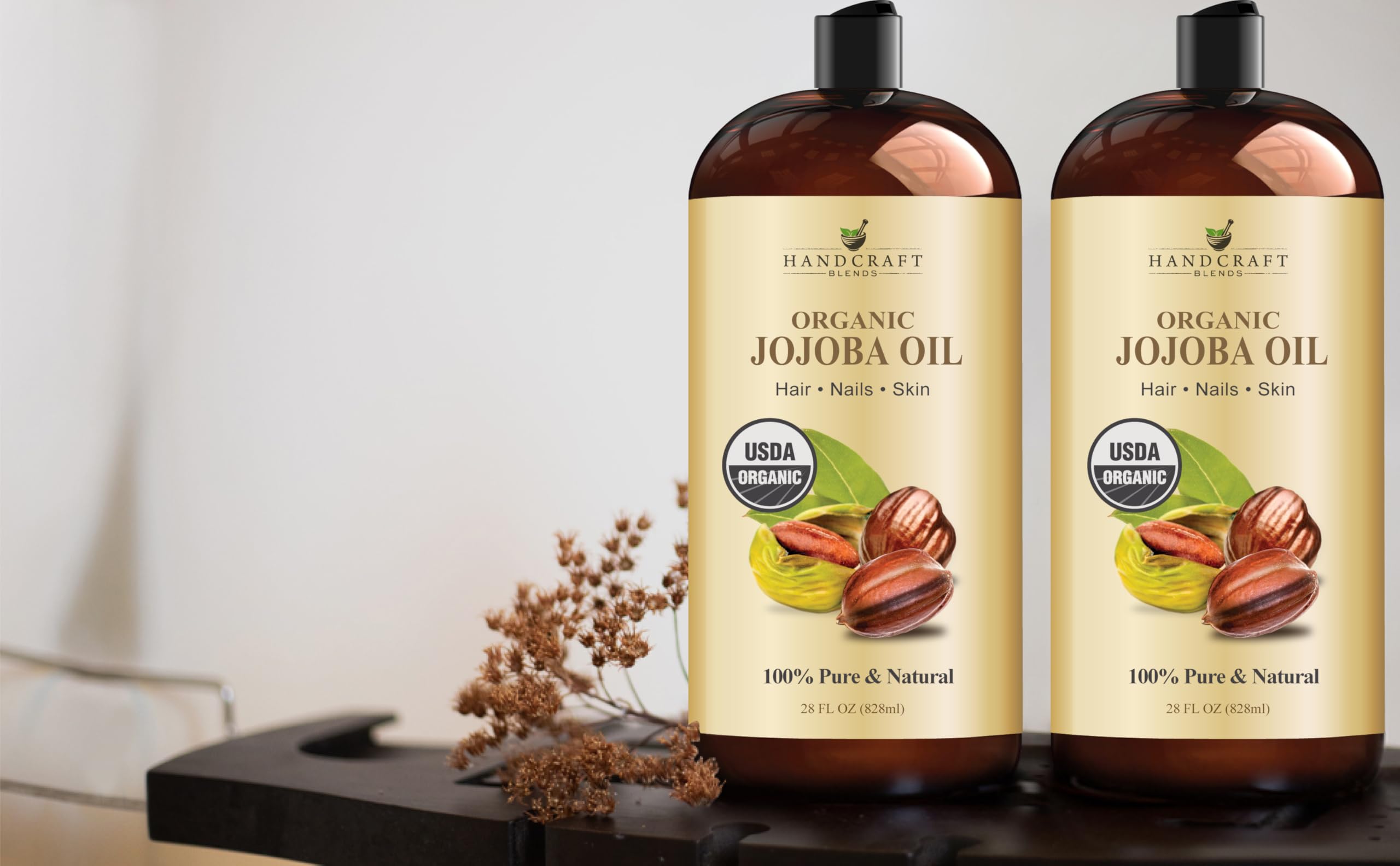 Handcraft Blends Jojoba Oil massage demonstrates soothing glide for relaxing body work.
