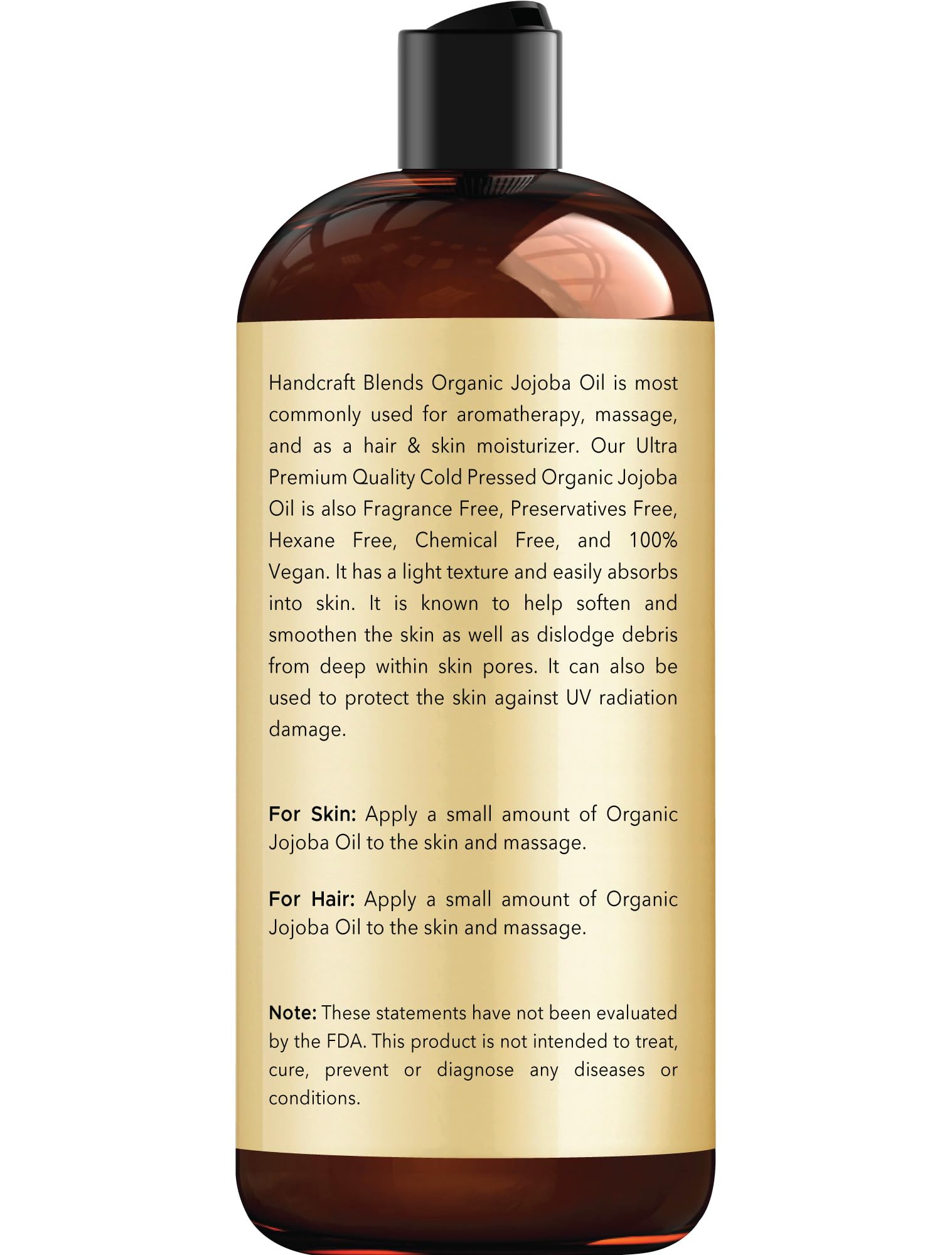 Handcraft Blends Jojoba Oil applied on face for quick absorption