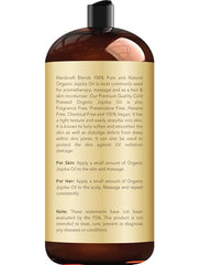 Handcraft Blends Jojoba Oil pour highlights smooth texture for massage and blends.