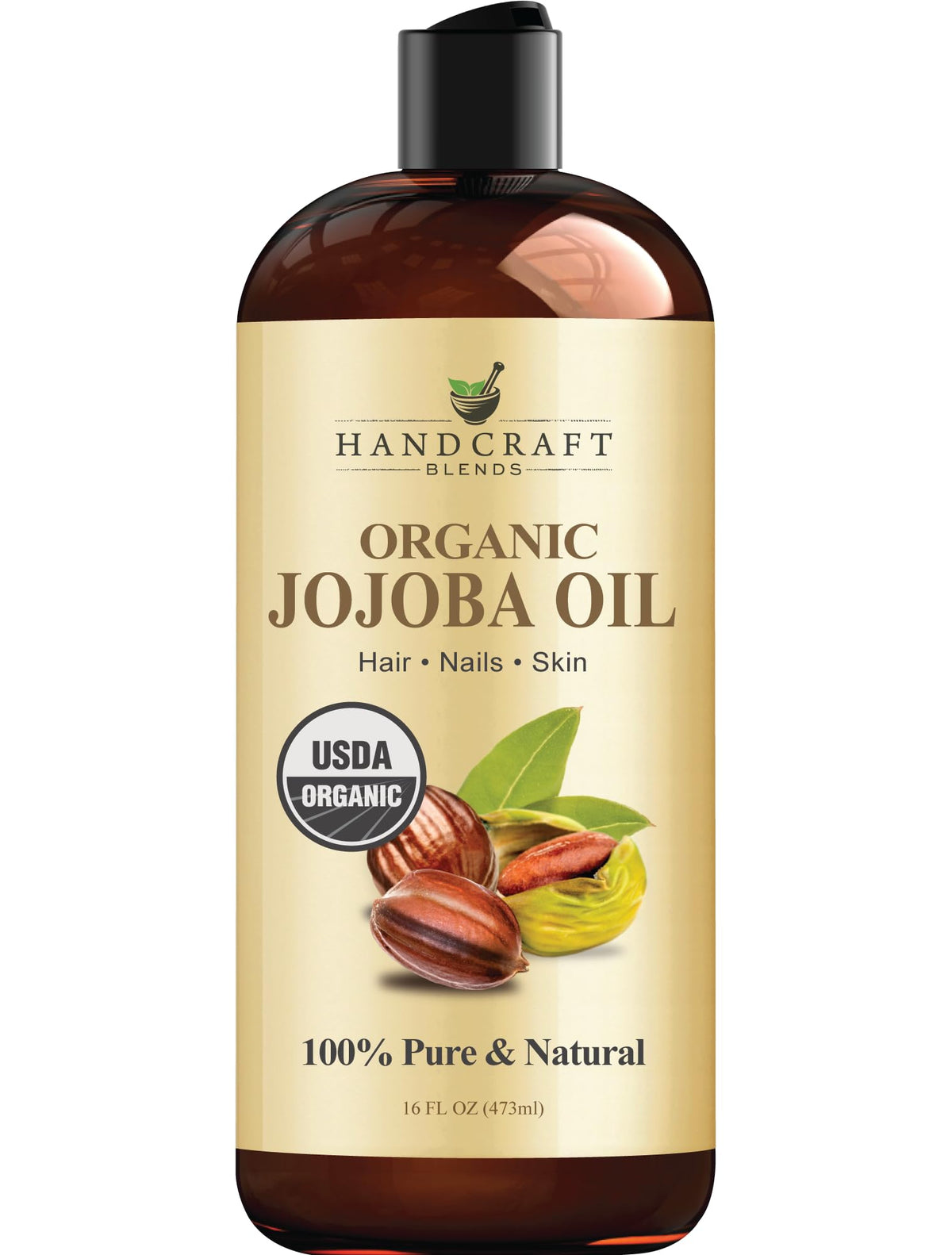 Handcraft Blends Jojoba Oil bottle for organic daily skin moisture