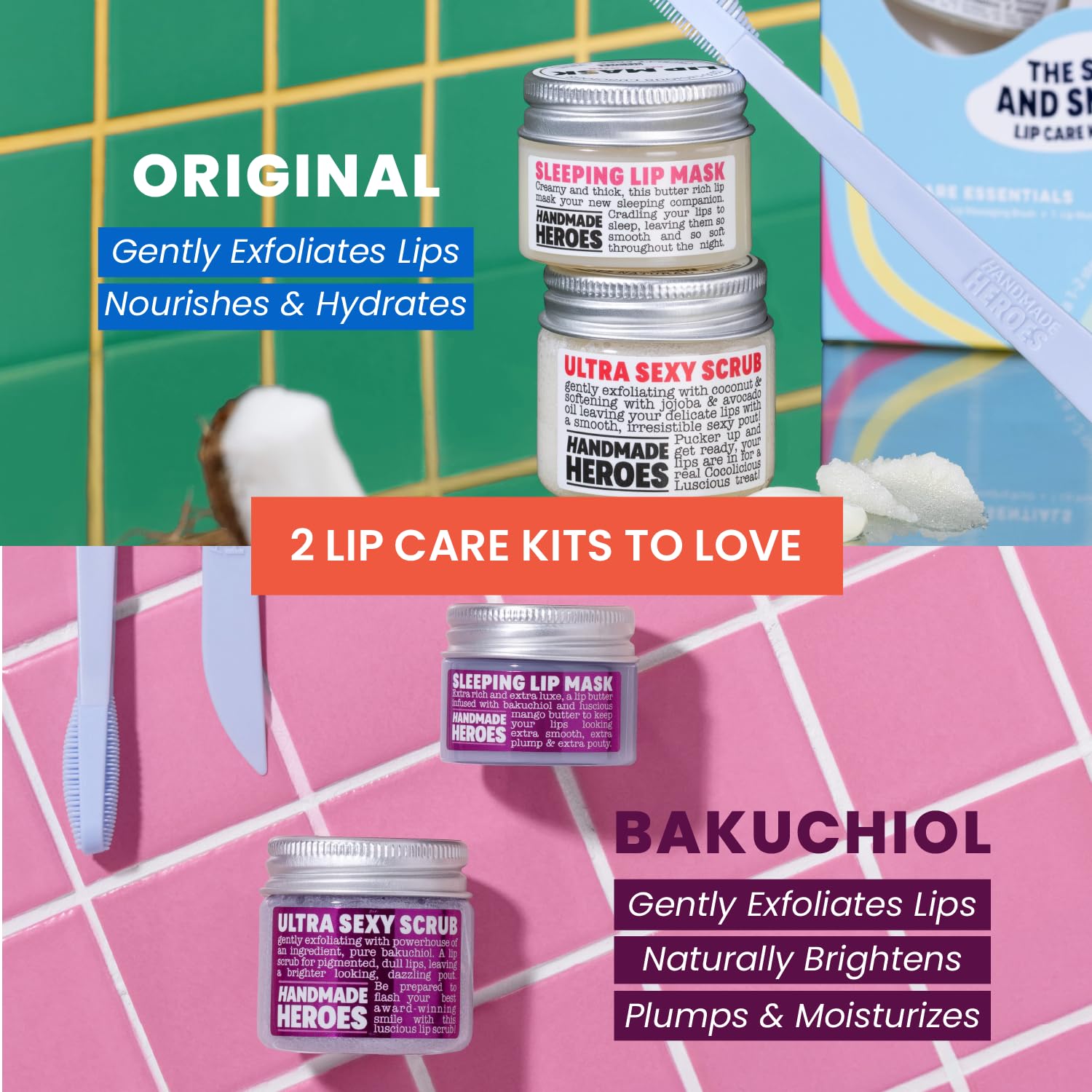 Handmade Heroes gift-ready packaging ideal for gifting lip care lovers