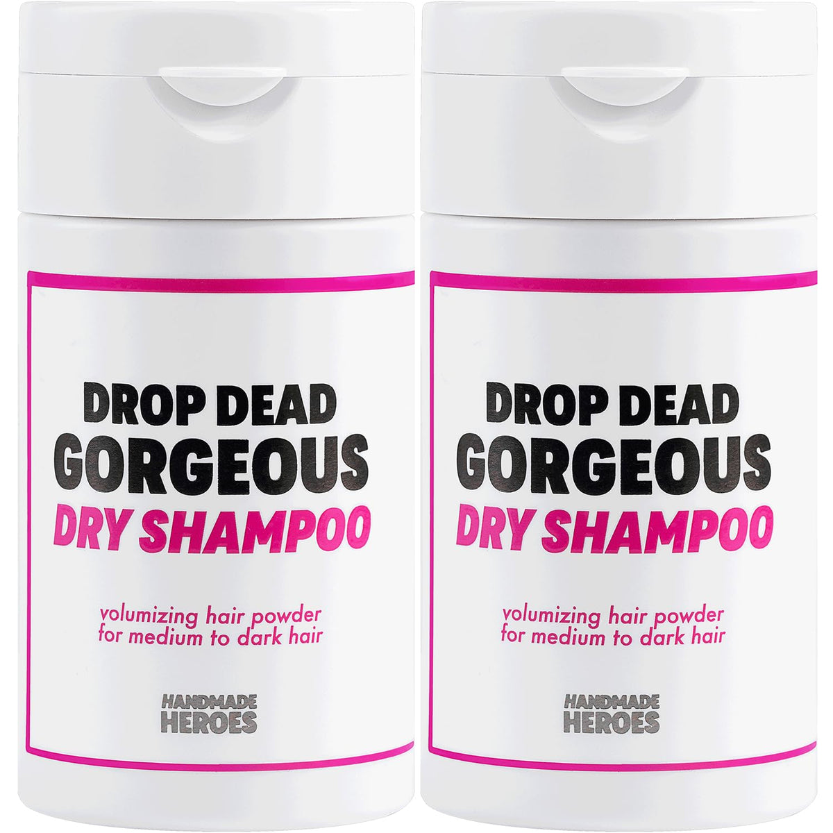 Handmade Heroes non-aerosol dry shampoo volume powder 1.8oz 2pc set boosts texture between washes