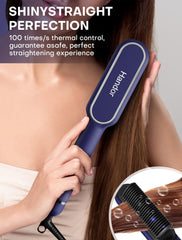 Handoor Pro Ionic dual-technology ceramic plates glide to reduce frizz in one pass