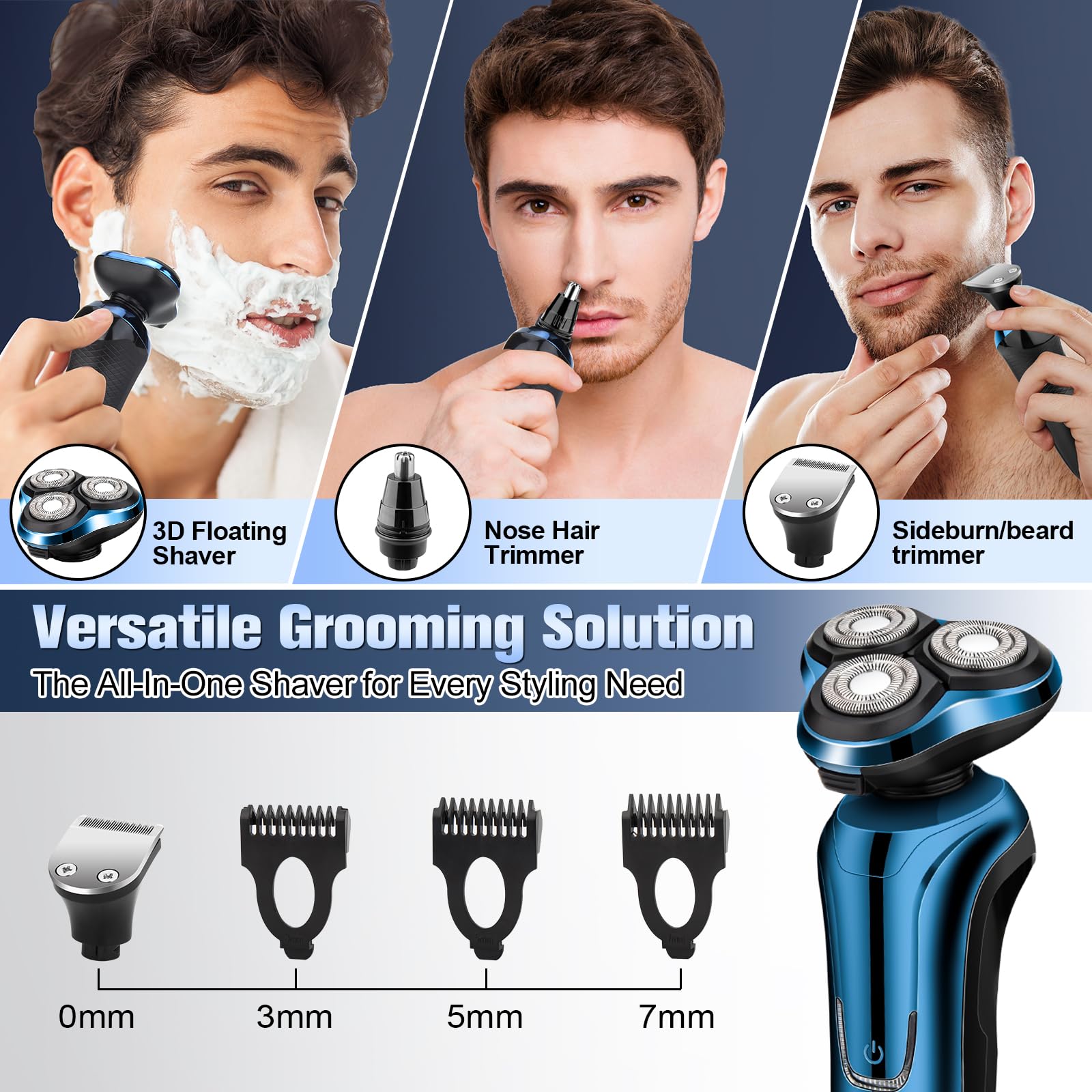 Handsomeface razor sideburn trimmer for crisp edges and definition