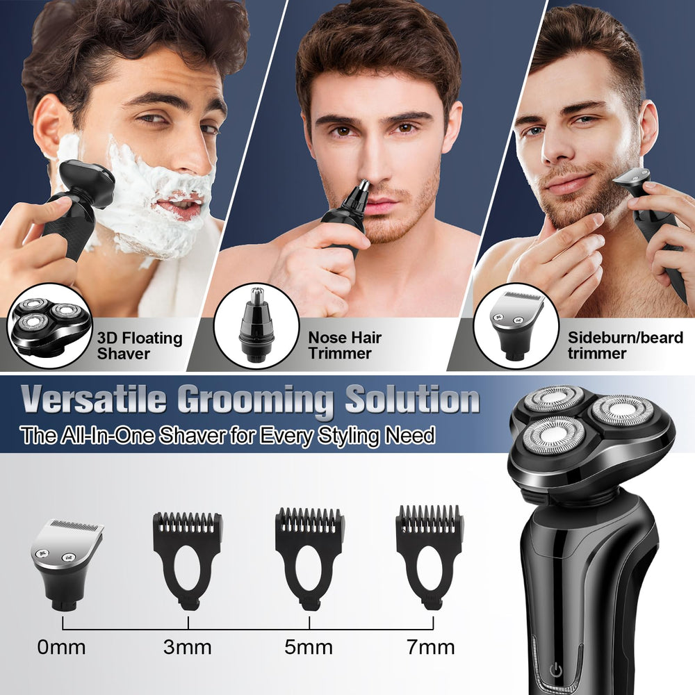 Handsomeface interchangeable combs 3/5/7 mm for trimming