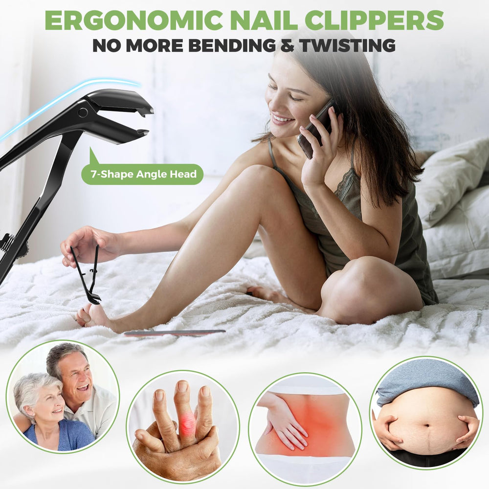 Handweng angled-head nail clippers provide a clear edge view for accurate trimming.