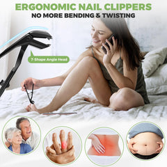 Handweng angled-head nail clippers provide a clear edge view for accurate trimming.