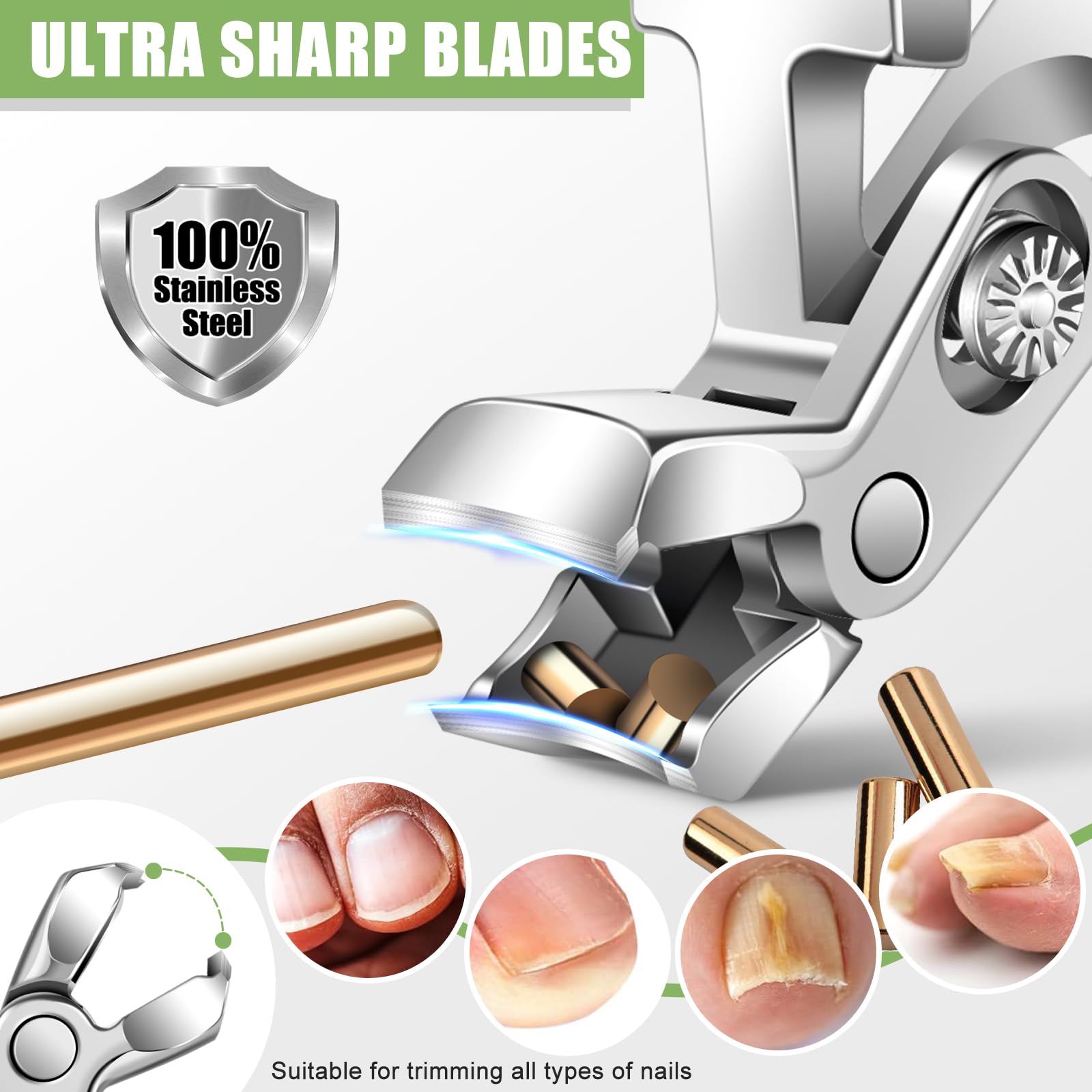 HANDWENG ergonomic non-slip handle reduces fatigue during grooming.