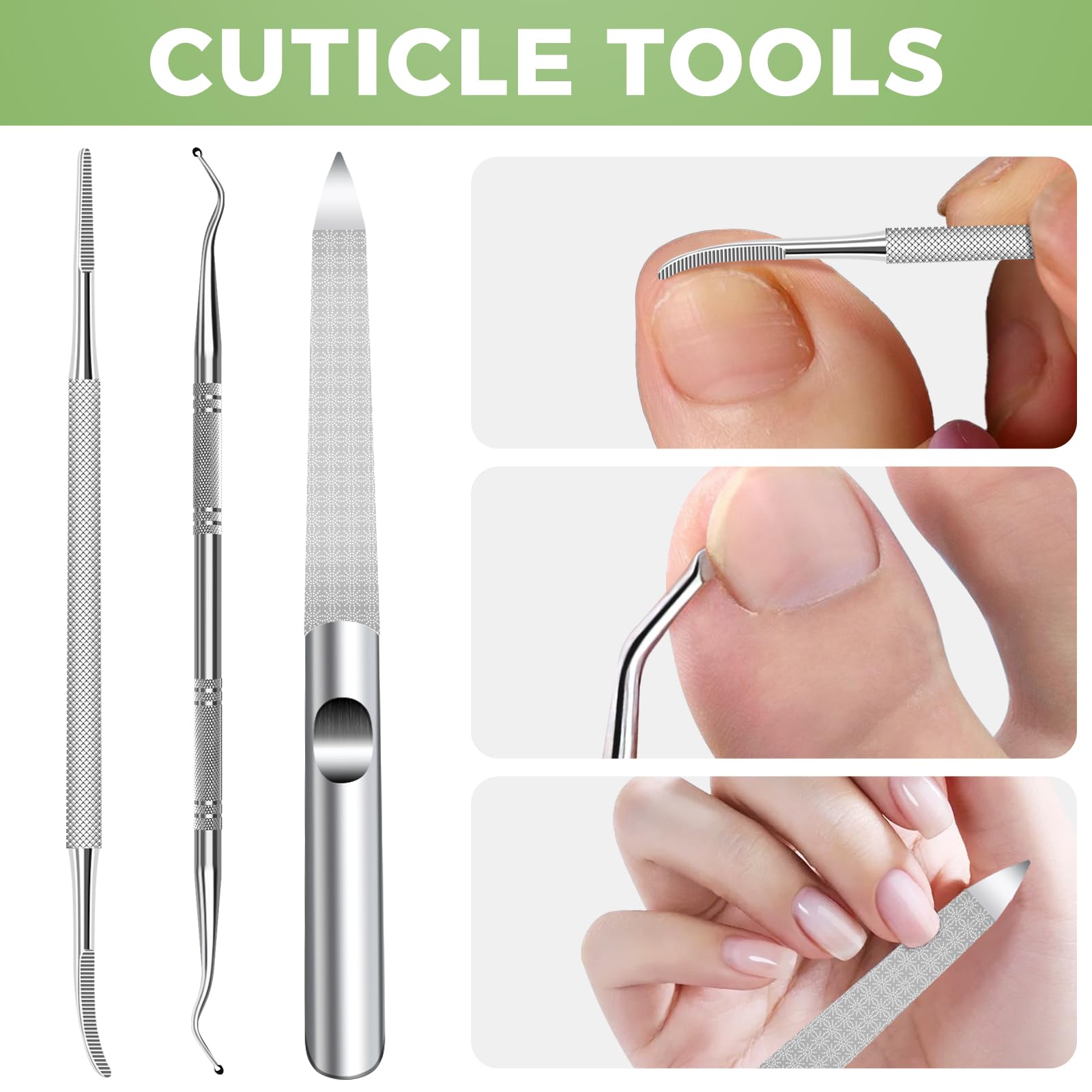 HANDWENG ingrown-nail-file helps refine corners for neat, precise results