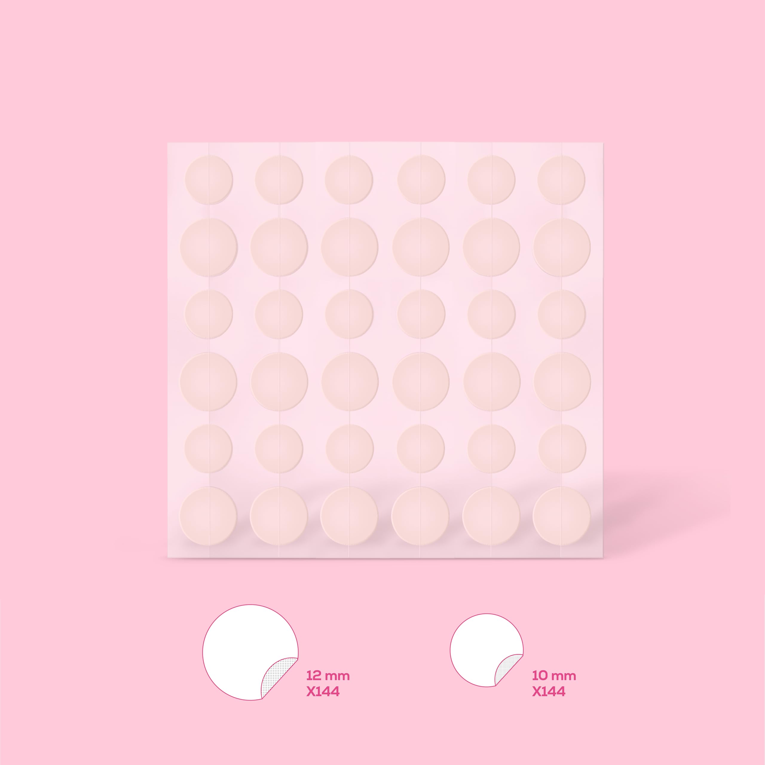 HANHOO blemish patch 10mm size — flexible coverage for small pimples.
