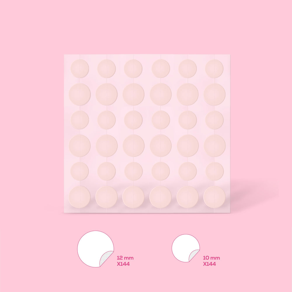 HANHOO blemish patch 10mm size — flexible coverage for small pimples.