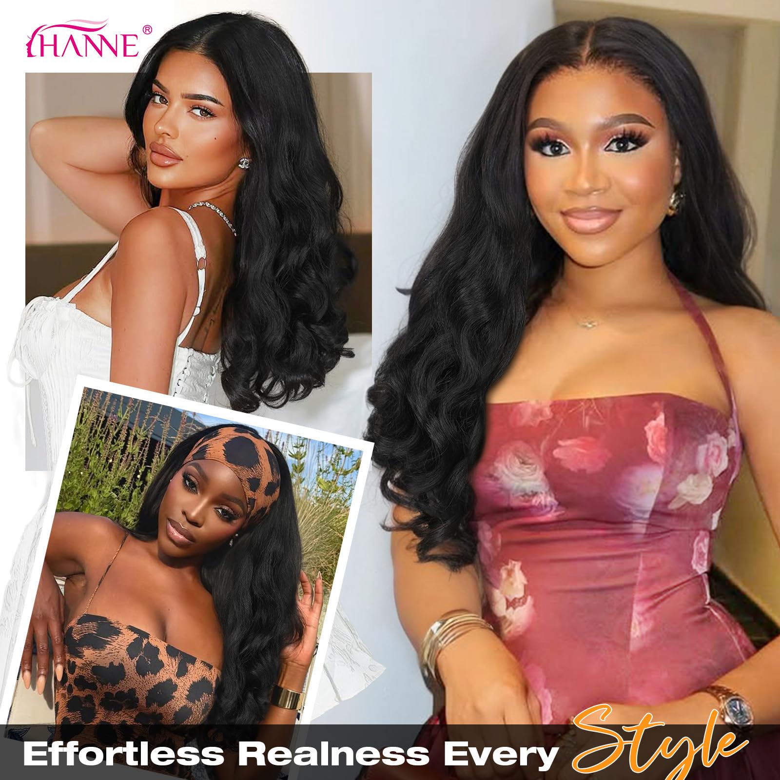 HANNE Yaki Curly V Part Wig secure-fit ensures all-day confidence.
