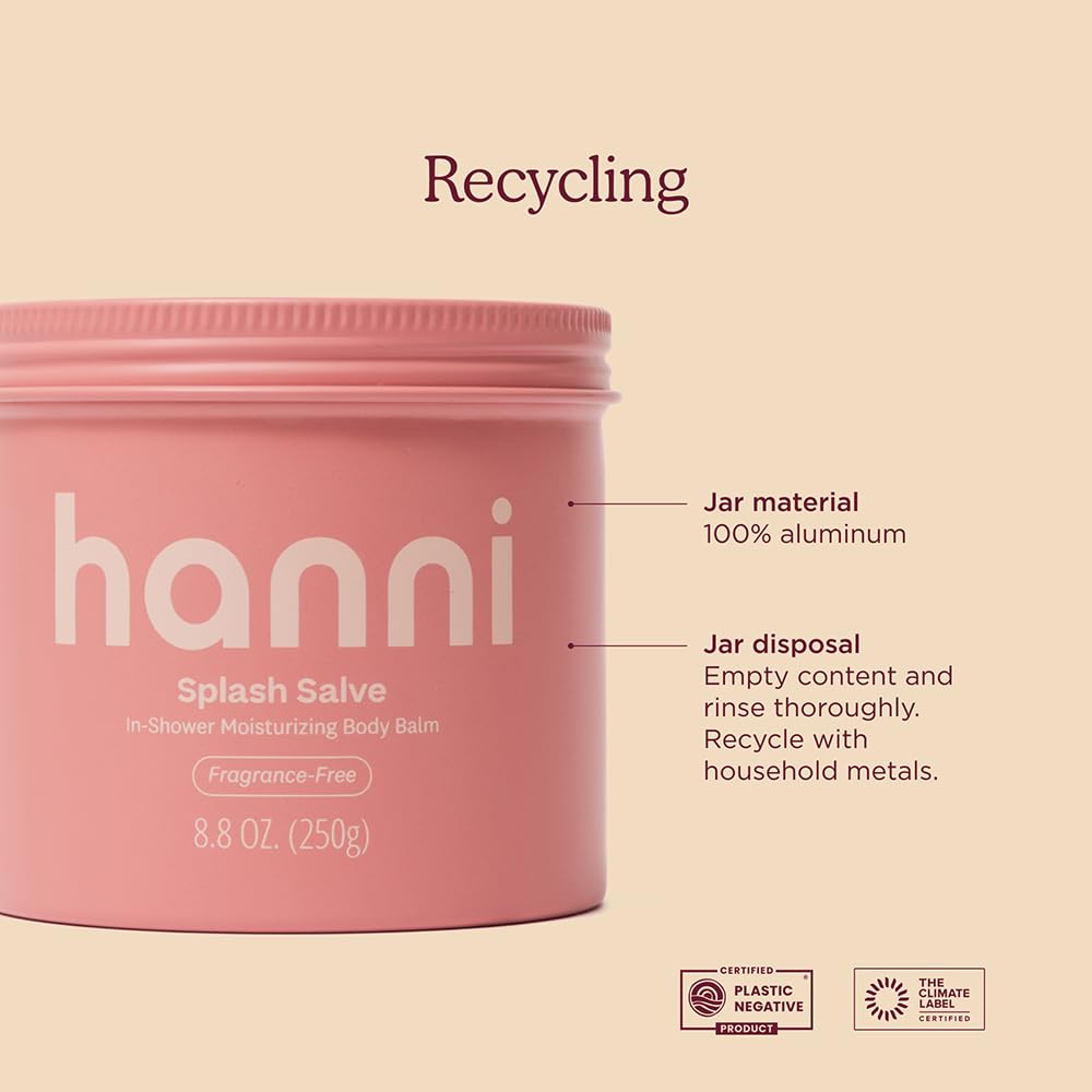 HANNI Splash Salve in-shower routine scene showcasing easy use.