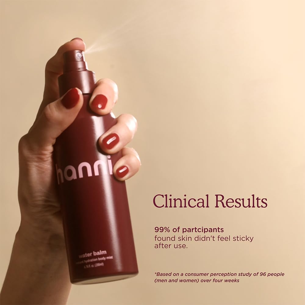 HANNI Water Balm damp skin application demonstrates customizable moisture.