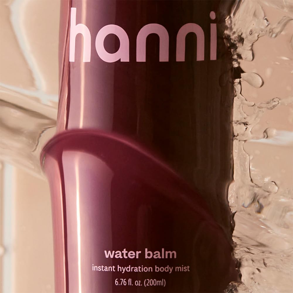 HANNI Water Balm texture on skin for a seamless, residue-free feel.