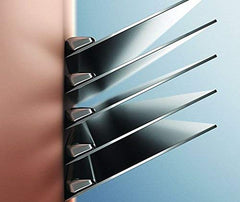 Schick Hydro5 refill blades close-up from Hansi Naturals designed for comfortable shaving