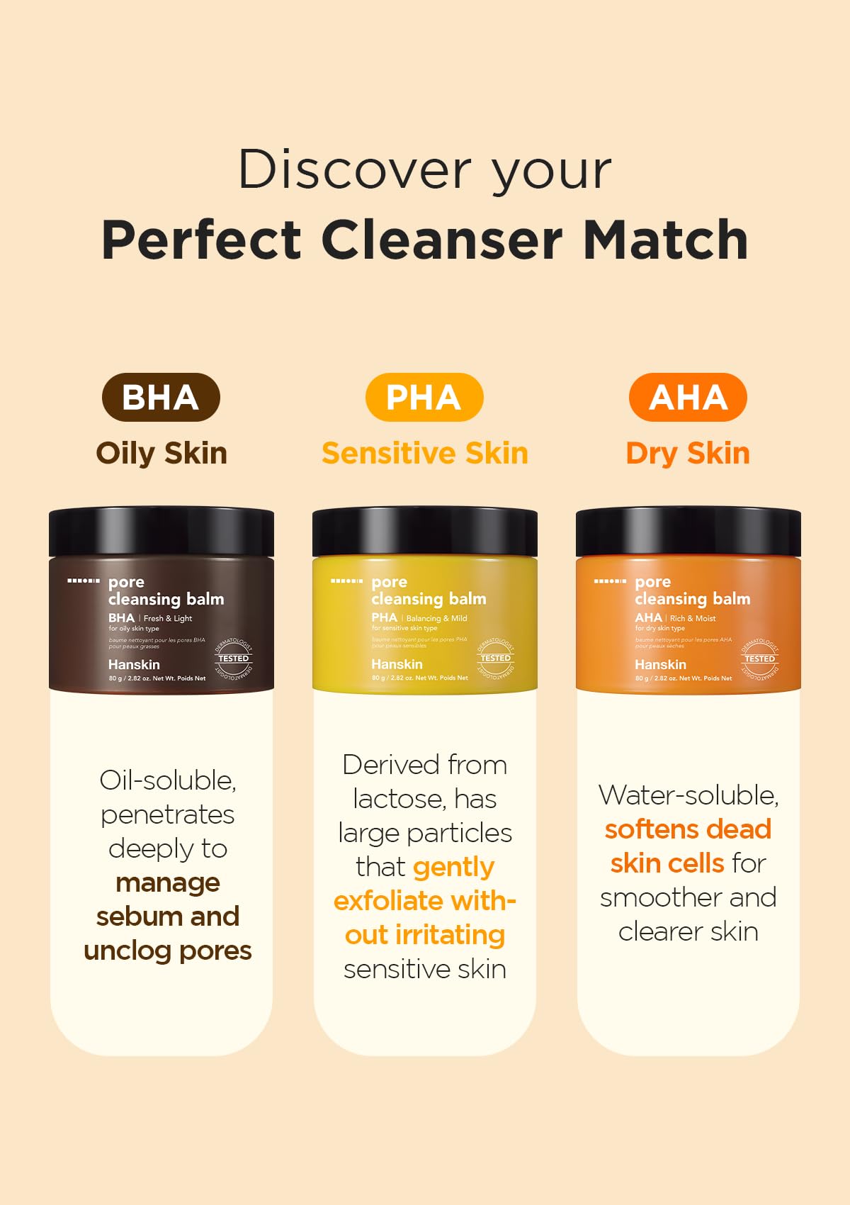 Travel-friendly Hanskin balm packaging for on-the-go cleansing