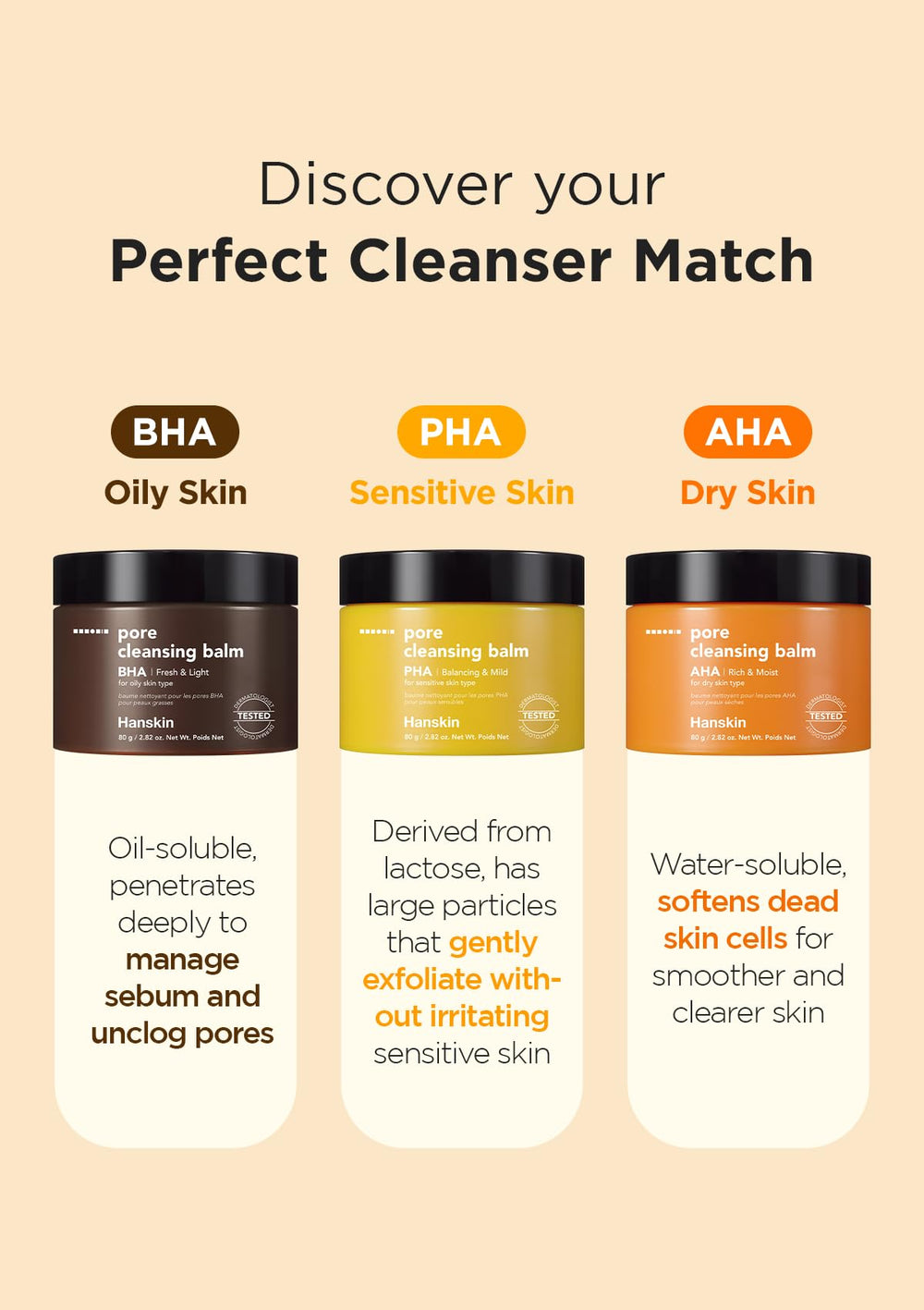 Travel-friendly Hanskin balm packaging for on-the-go cleansing