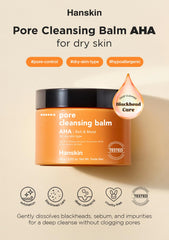 Close-up of Hanskin balm texture transitioning from solid to oil