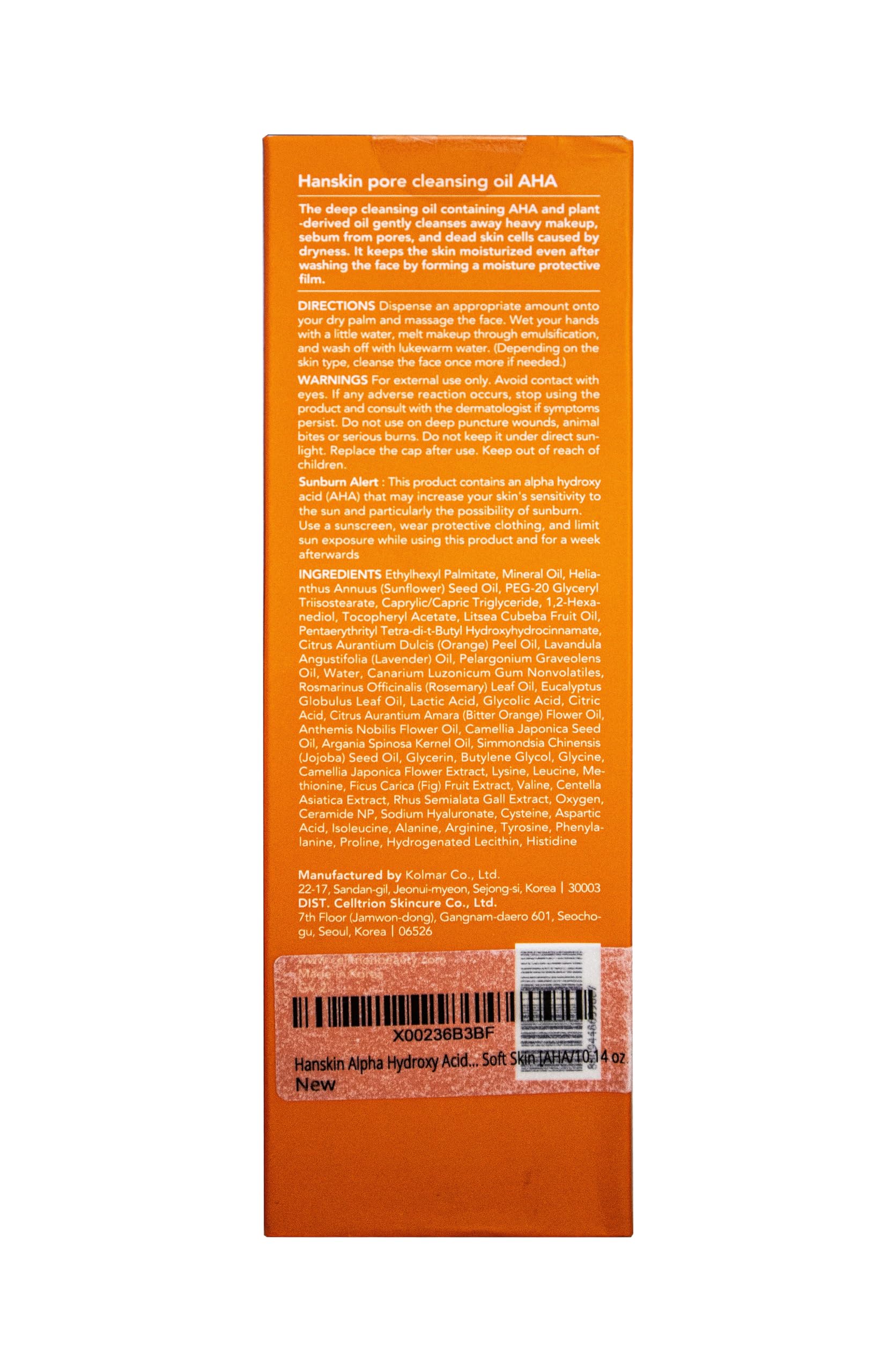 Hanskin AHA Pore Cleansing Oil cruelty-free formula you can feel good about.