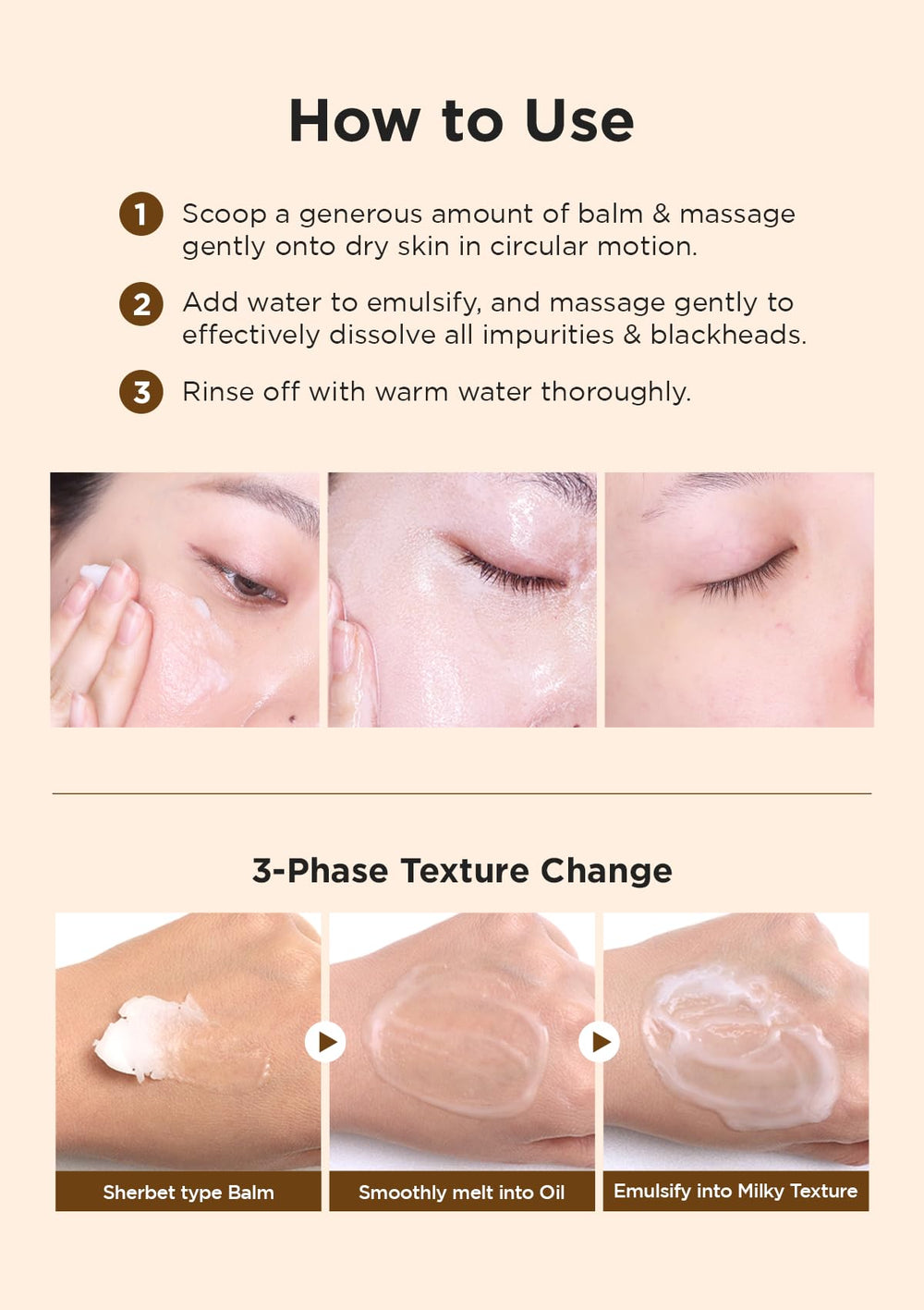 Hanskin BHA Pore Cleansing Balm skin-fresh result after first cleanse in routine.