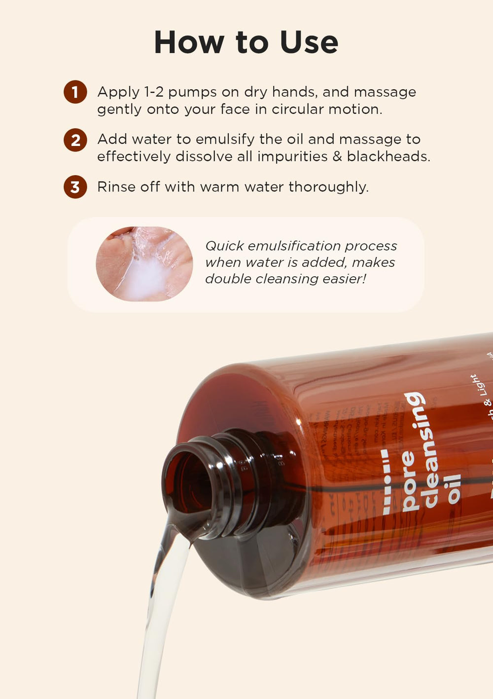 Hanskin BHA Pore Cleansing Oil suitable for oily and combination skin