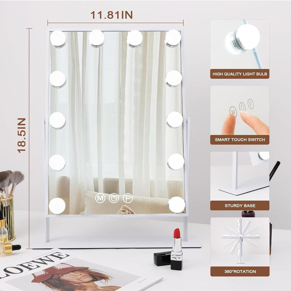 Hansong vanity mirror detachable 10x magnifier attachment for precise detailing