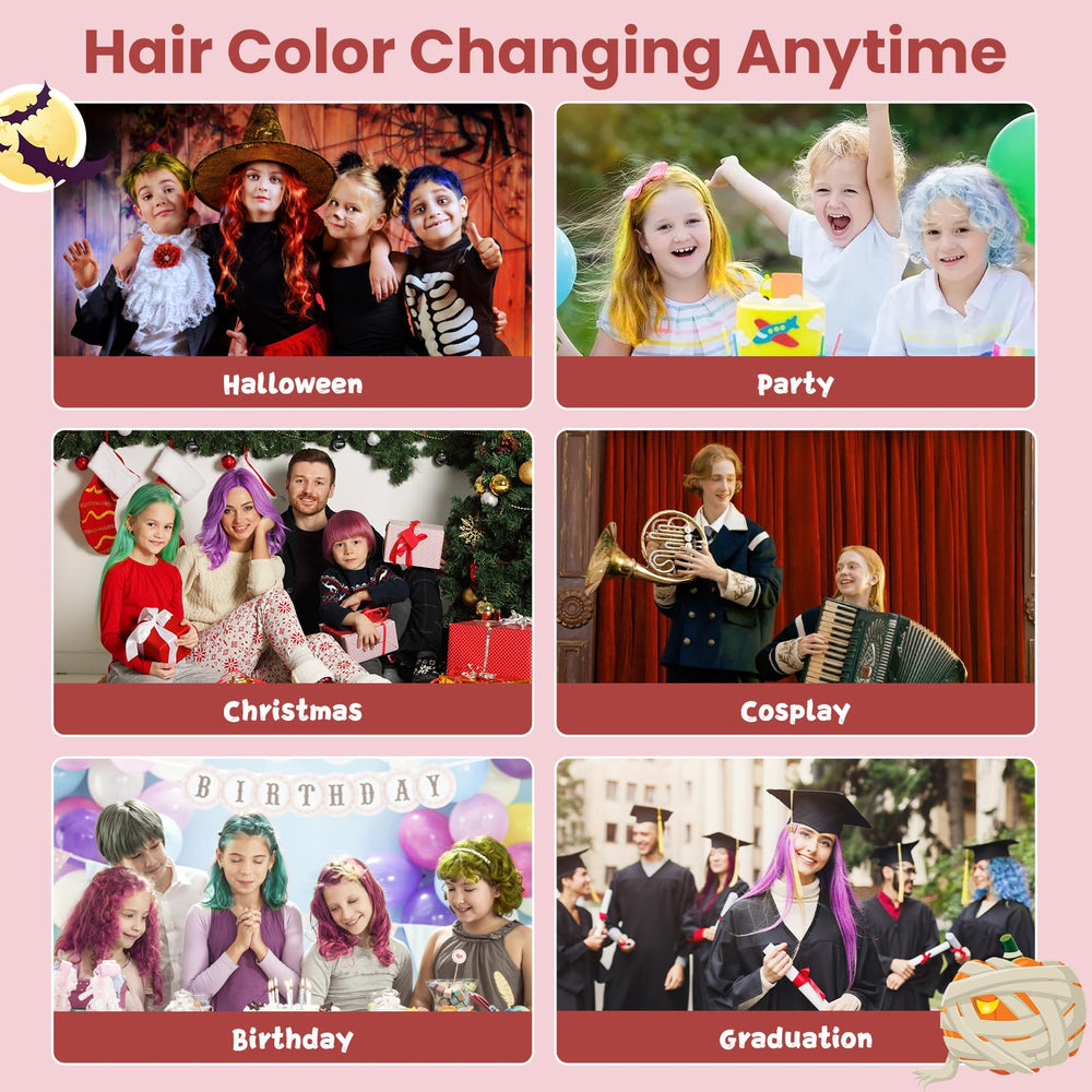 Hansuby red wax for cosplay and Halloween hair color accents