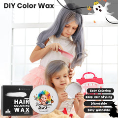 Hansuby silver white wax on hair for temporary, washable color