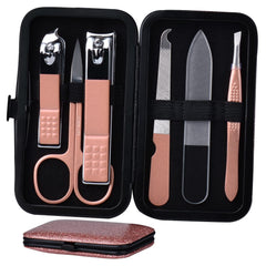 HANTEKAS manicure set with nail clippers kit for precise grooming on the go