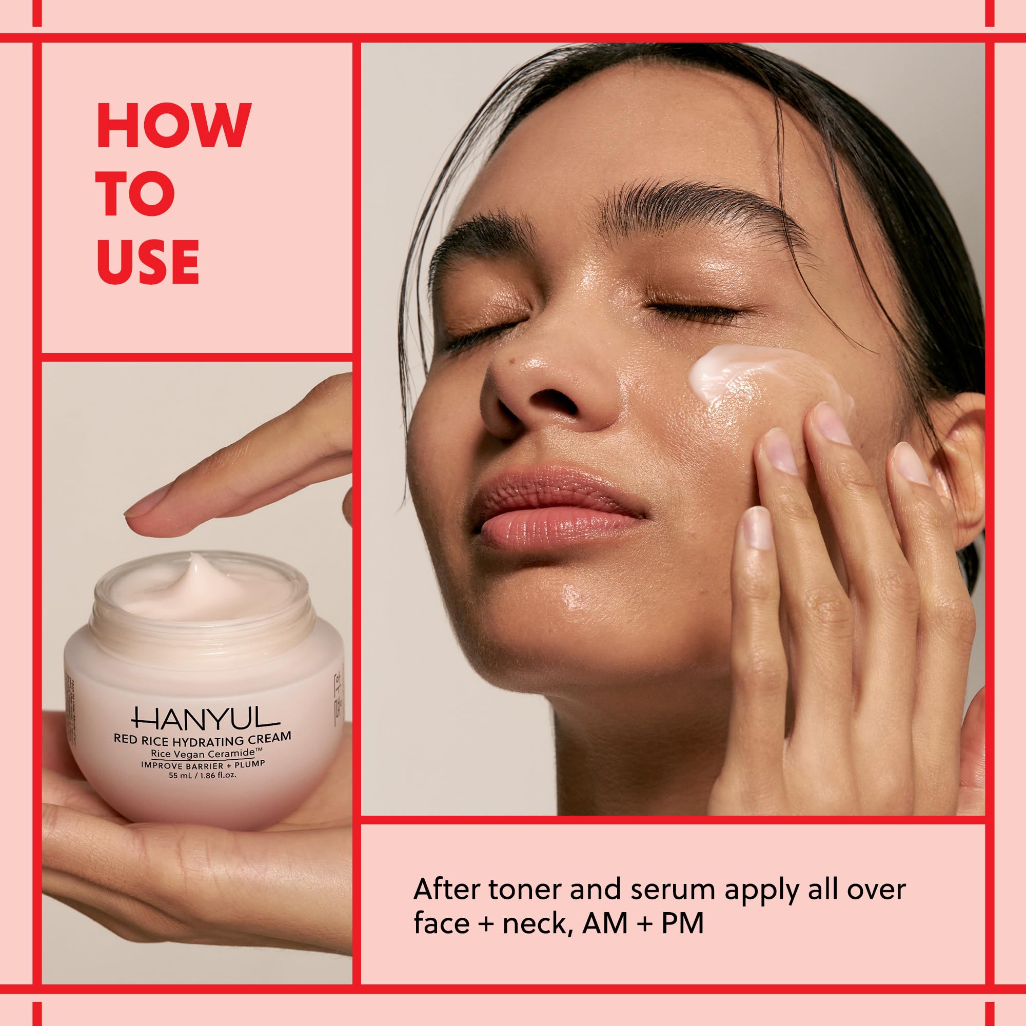 HANYUL Skin brightness elasticity swatch suggests potential glow and smoother texture
