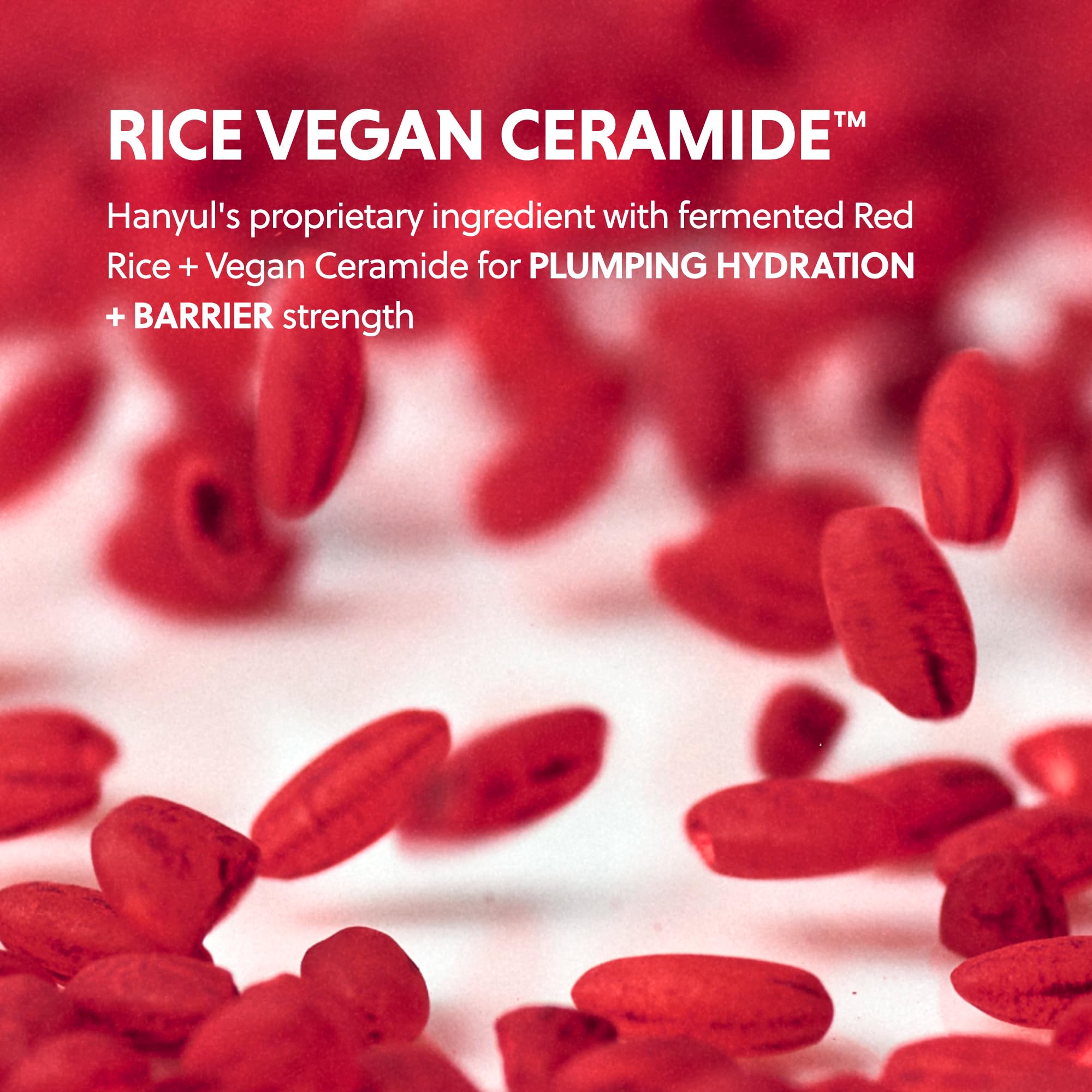 HANYUL Vegan Ceramide Complex ingredient image suggests barrier-support and plump hydration
