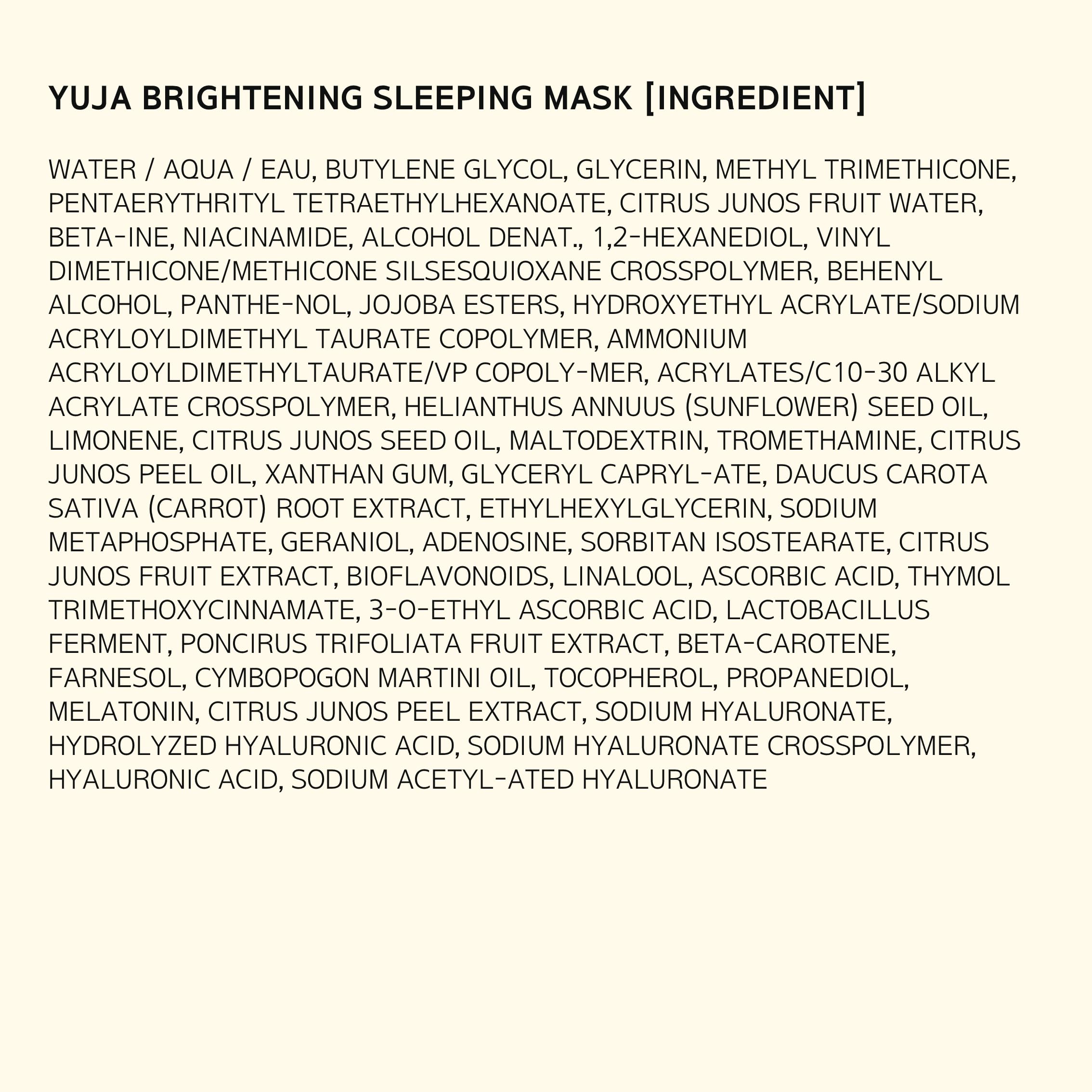 Hanyul Yuja Sleeping Mask morning glow after overnight use
