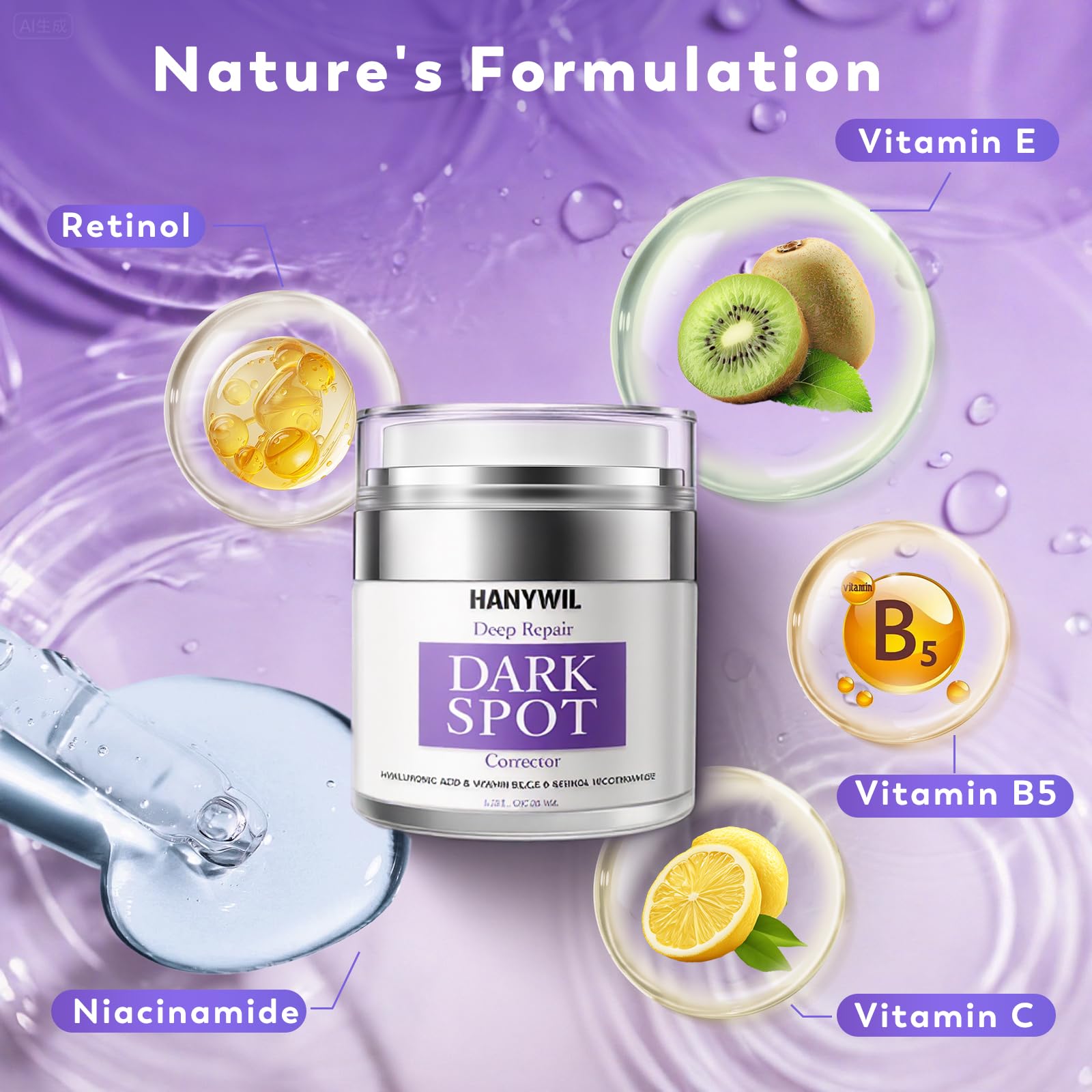 HANYWIL Dark Spot Remover body application on elbows and knees for even tone.