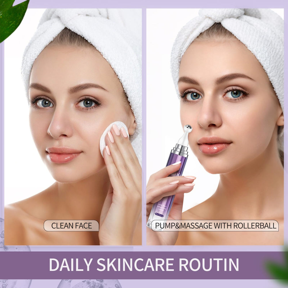 HANYWIL serum closeup shows lightweight, fast-absorbing formula for smoother skin