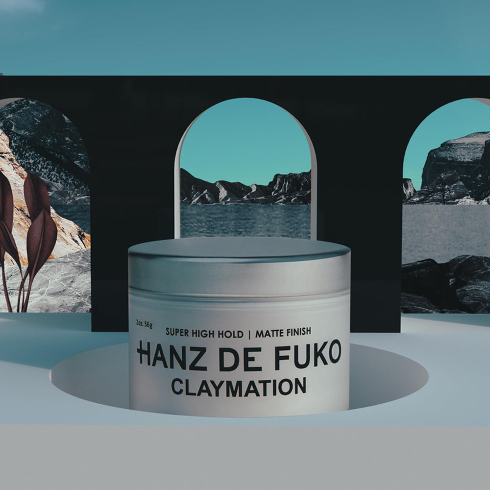 Hanz de Fuko Claymation textured look achieved with matte, high-hold formula