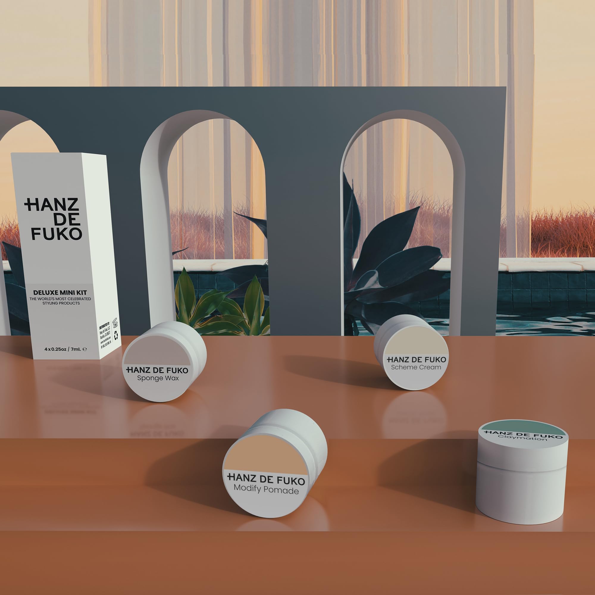 Hanz de Fuko application scene suggests easy styling routines