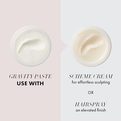 Ingredient close-up highlights botanical conditioning notes in Gravity Paste.