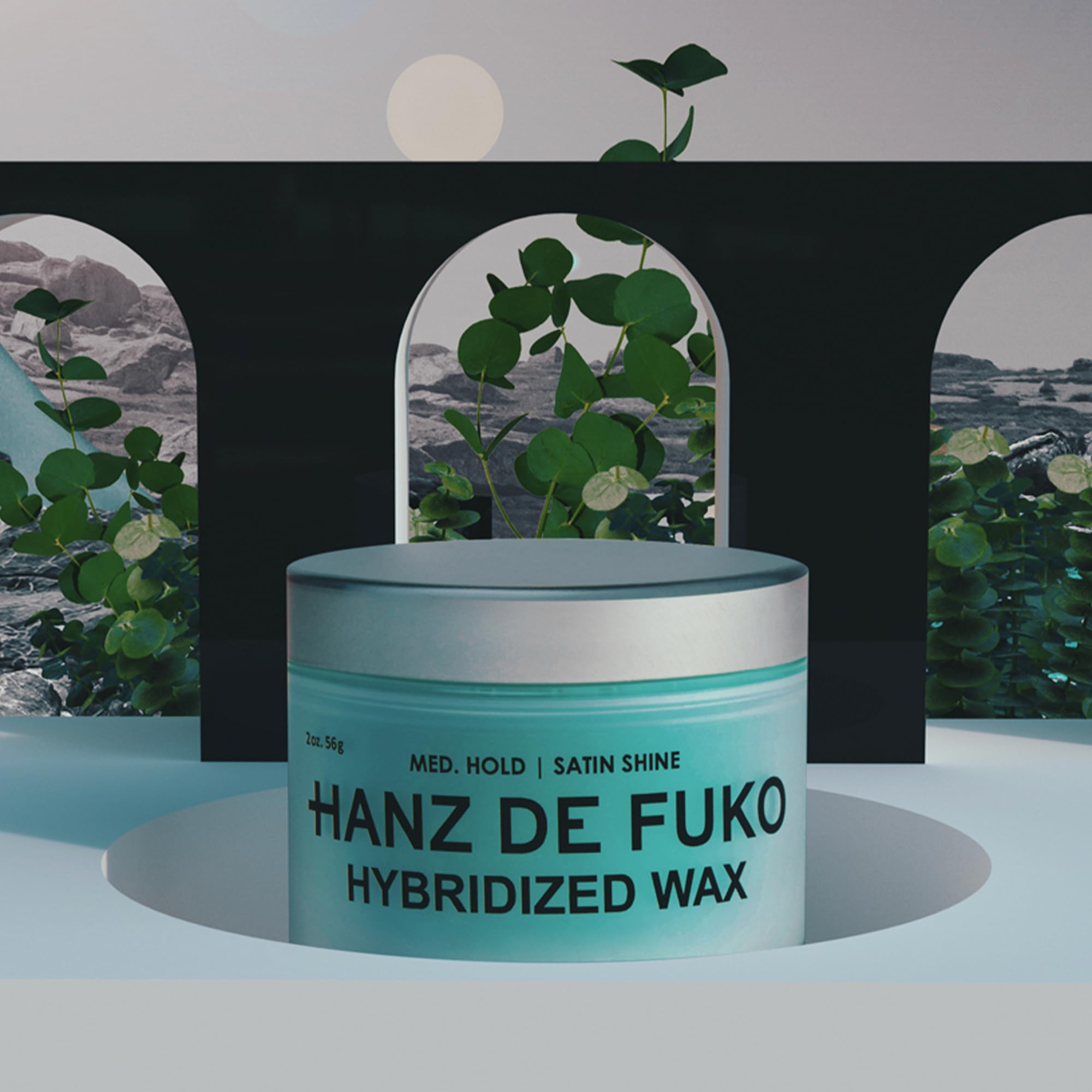 Hanz de Fuko Hybridized Wax palm stroke for polished or textured looks.