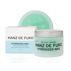 Hanz de Fuko Hybridized Wax tube open shows clean, residue-free styling.