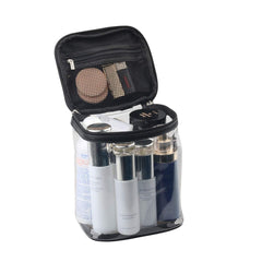 HAOGUAGUA makeup bag top handle for easy grab-and-go access.