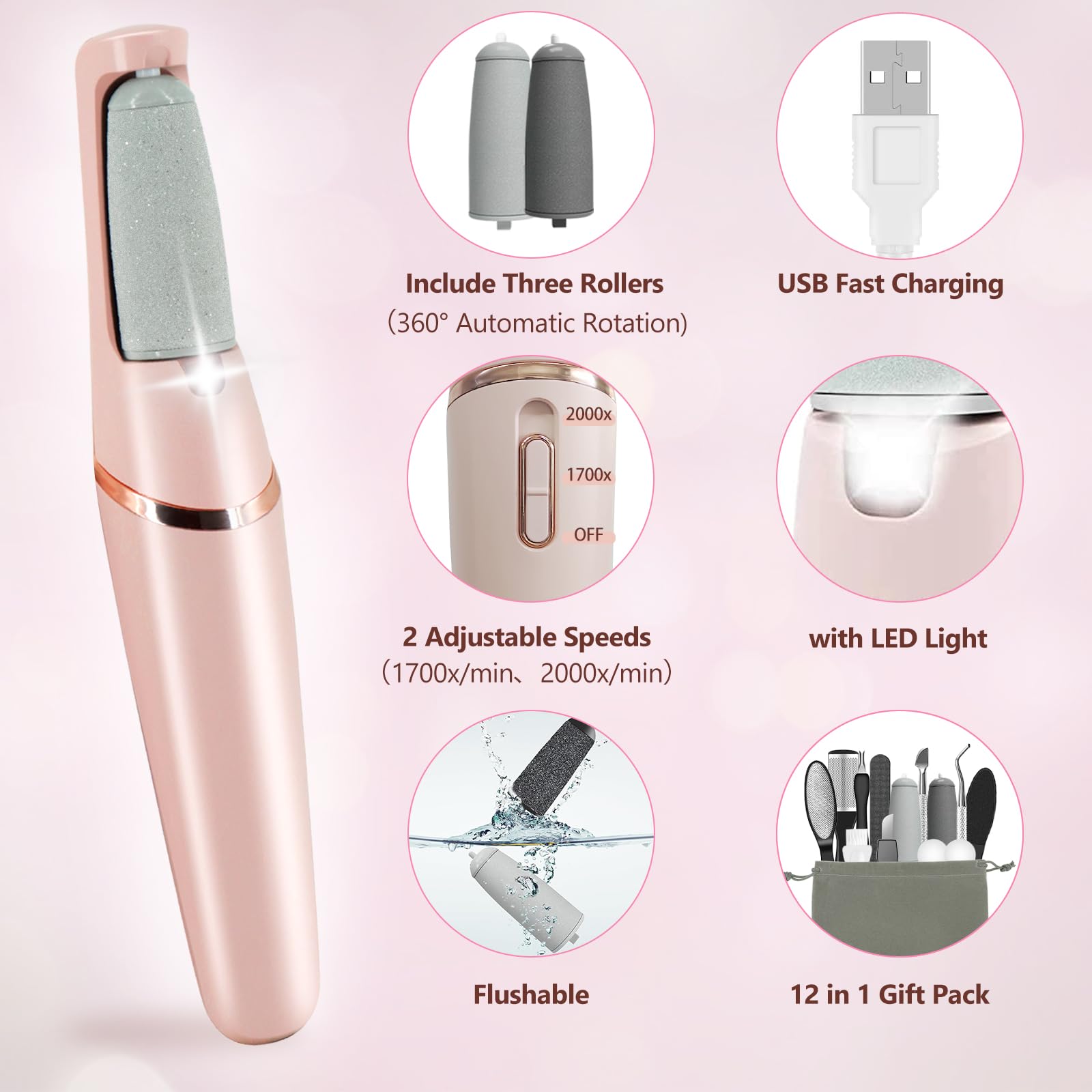 Haootadiy 12-in-1 pedicure tools highlighting versatility for foot care