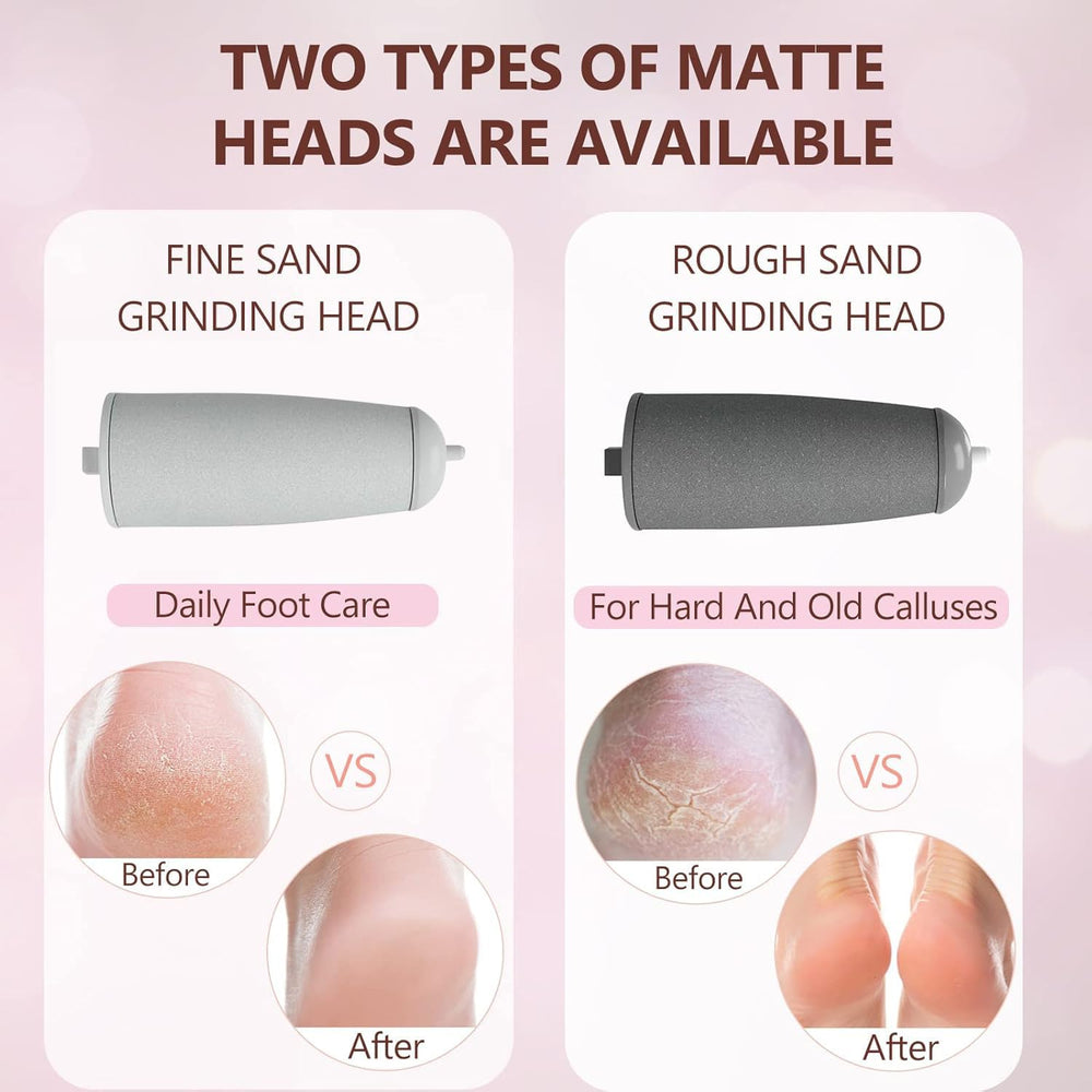 Haootadiy two roller heads for gentle and tough skin smoothing