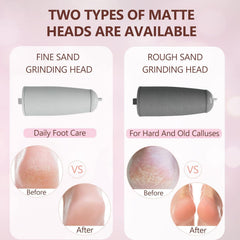 Haootadiy two roller heads for gentle and tough skin smoothing