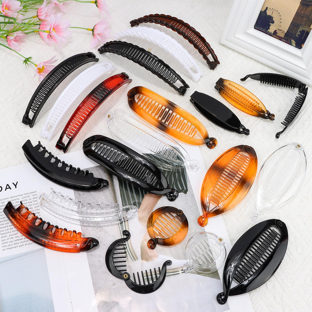 Hapdoo banana clips comb clips layered hairstyles for added texture